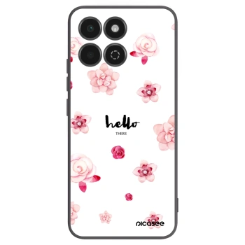 Picasee crna silikonska maskica za Honor 200 Smart 5G - Hello there
