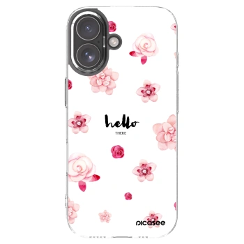 Picasee silikonska prozirna maskica za Apple iPhone 17 - Hello there