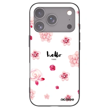 Picasee crna silikonska maskica za Apple iPhone 17 Pro - Hello there