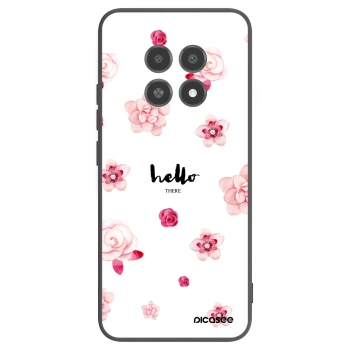 Picasee crna silikonska maskica za Realme 12X - Hello there