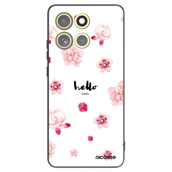 Picasee crna silikonska maskica za Motorola Moto G86 5G - Hello there
