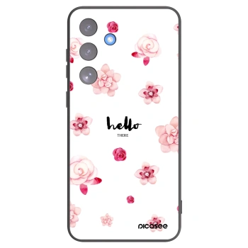 Picasee crna silikonska maskica za Samsung Galaxy S25 FE 5G - Hello there