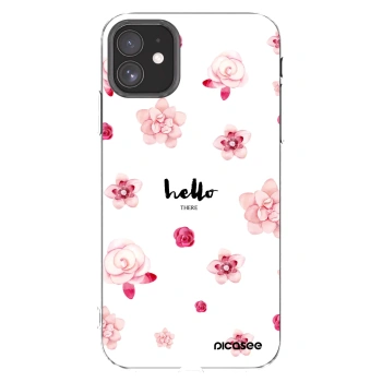 Picasee silikonska prozirna maskica za Apple iPhone 11 - Hello there