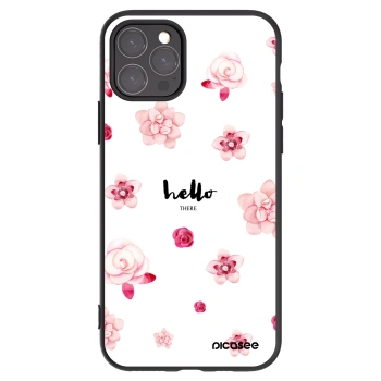 Picasee crna silikonska maskica za Apple iPhone 11 Pro - Hello there