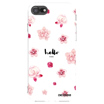 Picasee silikonska prozirna maskica za Apple iPhone 8 - Hello there