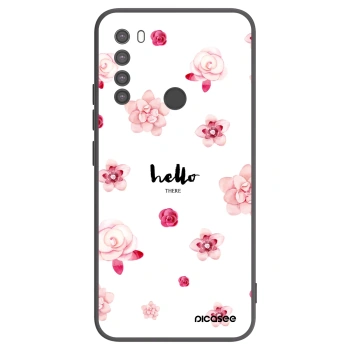 Picasee crna silikonska maskica za Xiaomi Redmi Note 8 - Hello there