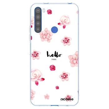 Picasee silikonska prozirna maskica za Xiaomi Redmi Note 8T - Hello there