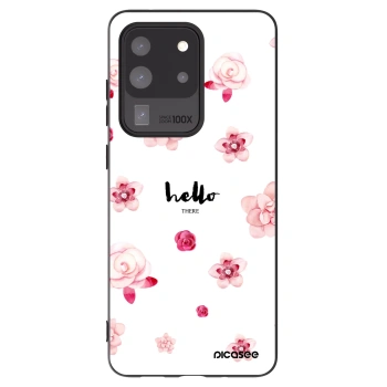 Picasee crna silikonska maskica za Samsung Galaxy S20 Ultra 5G G988F - Hello there