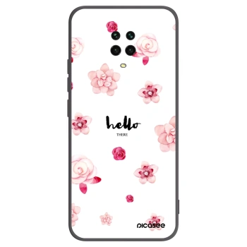 Picasee crna silikonska maskica za Xiaomi Redmi Note 9 Pro - Hello there