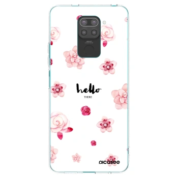 Picasee crna silikonska maskica za Xiaomi Redmi Note 9 - Hello there
