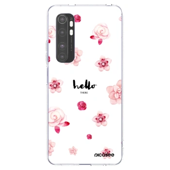 Picasee silikonska prozirna maskica za Xiaomi Mi Note 10 Lite - Hello there