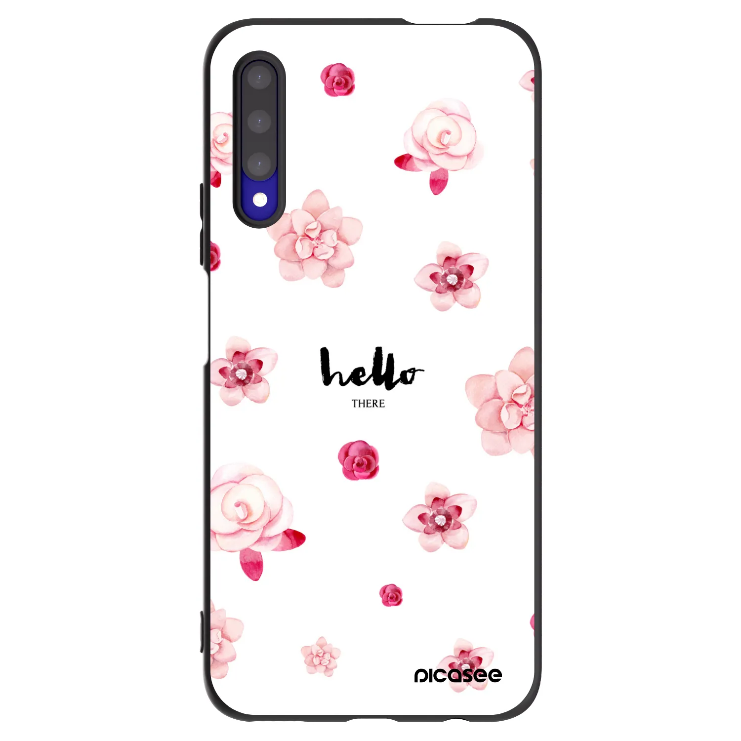 Picasee crna silikonska maskica za Honor 9X Pro - Hello there