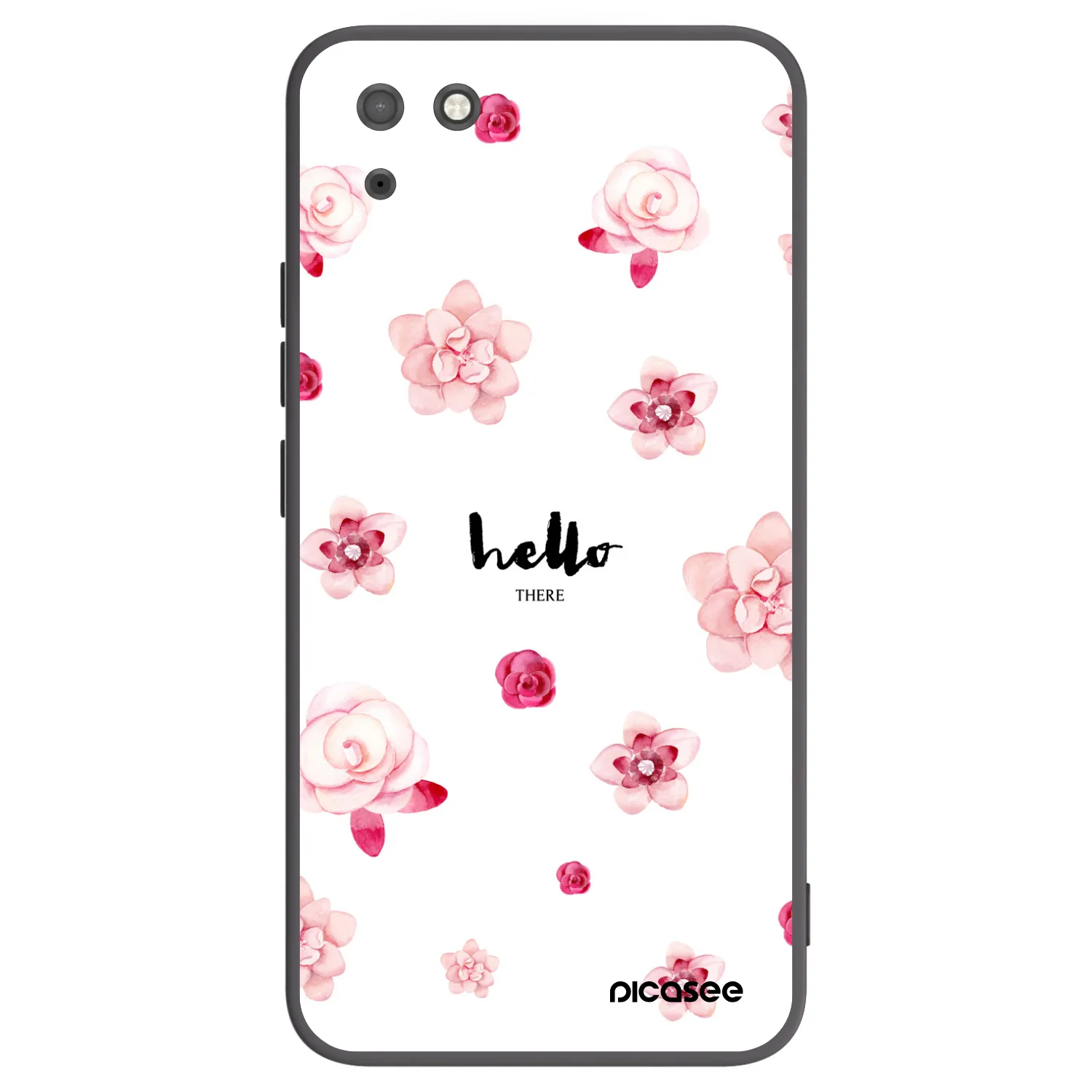 Picasee crna silikonska maskica za Huawei Y5P - Hello there