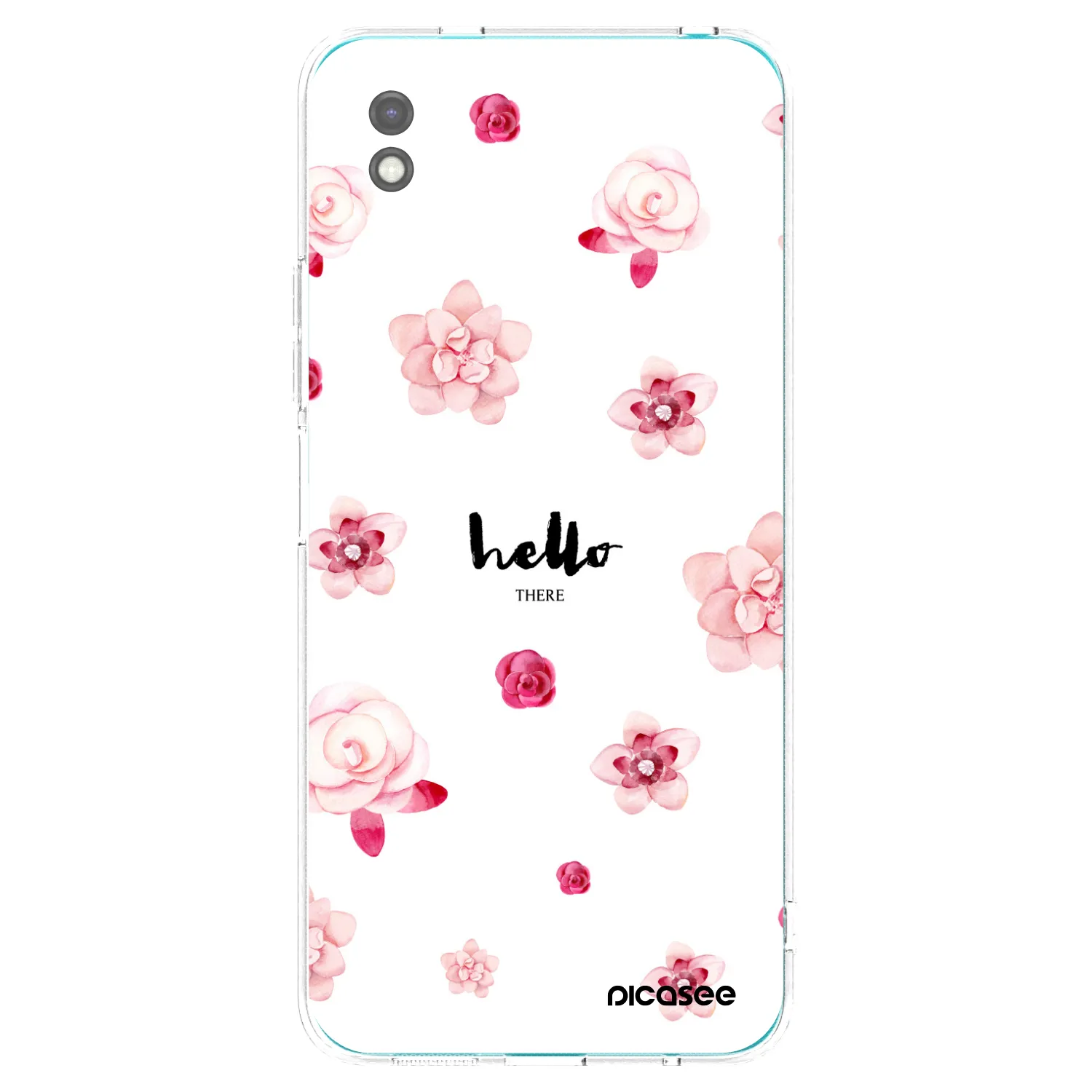 Picasee crna silikonska maskica za Xiaomi Redmi 9A - Hello there