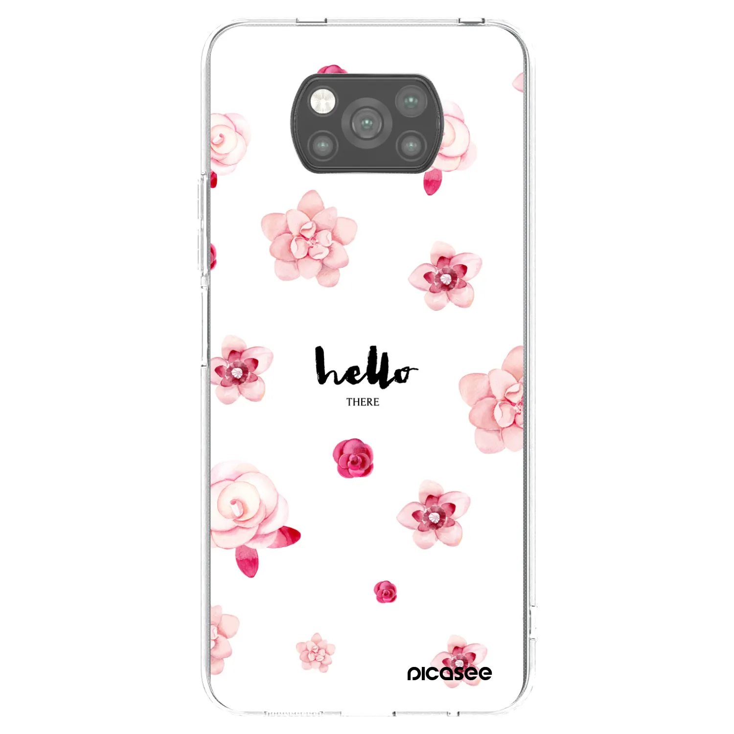 Picasee crna silikonska maskica za Xiaomi Poco X3 - Hello there