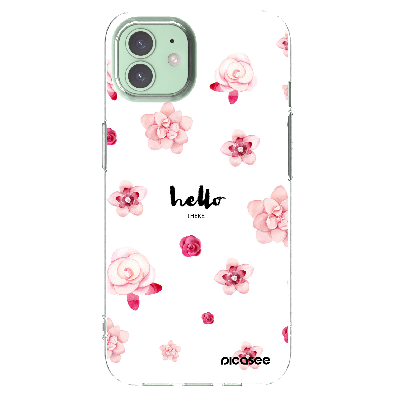 Picasee silikonska prozirna maskica za Apple iPhone 12 - Hello there