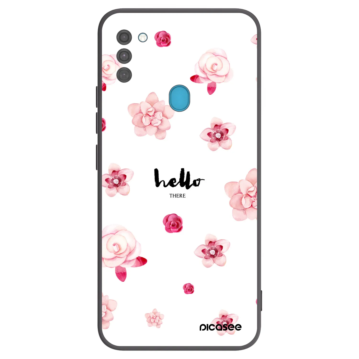 Picasee crna silikonska maskica za Samsung Galaxy M11 - Hello there