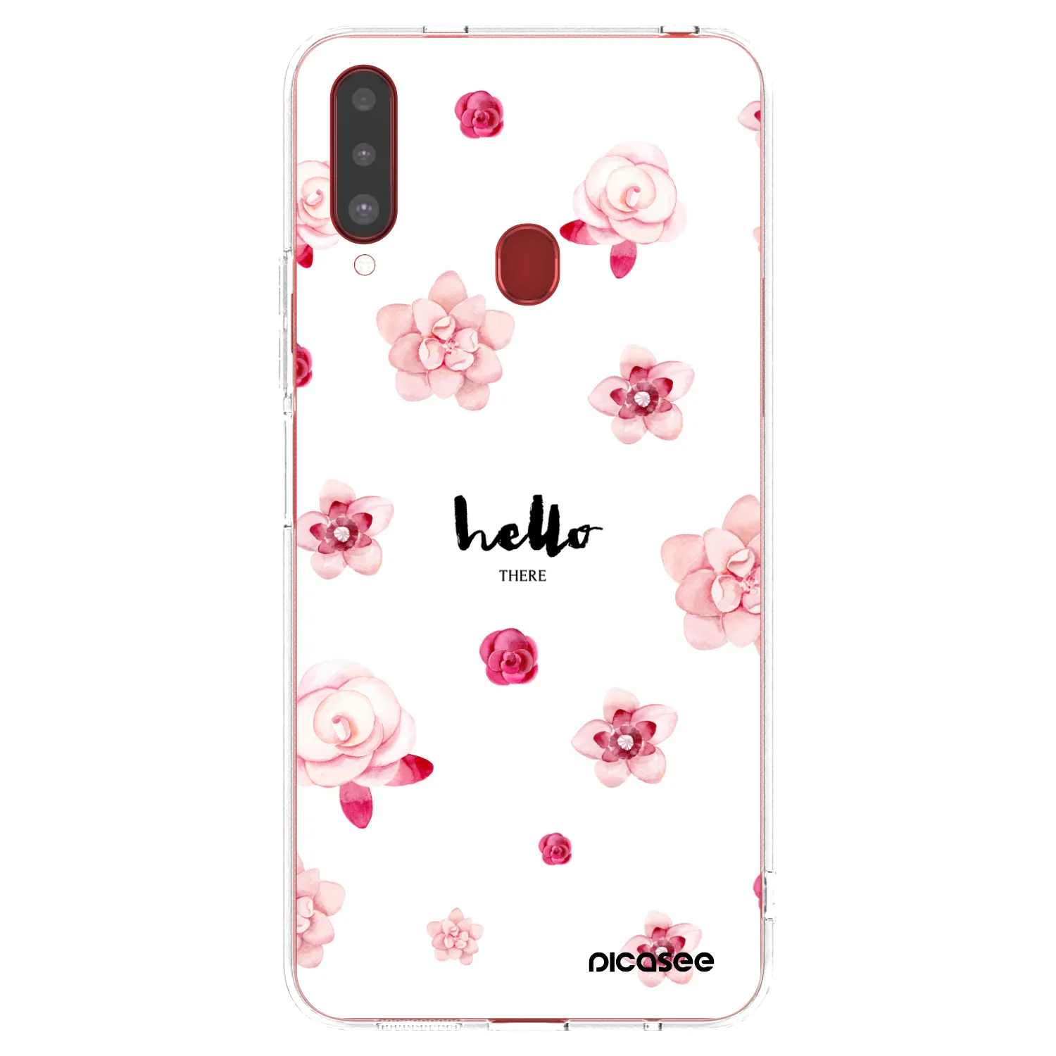 Picasee silikonska prozirna maskica za Samsung Galaxy A20s - Hello there