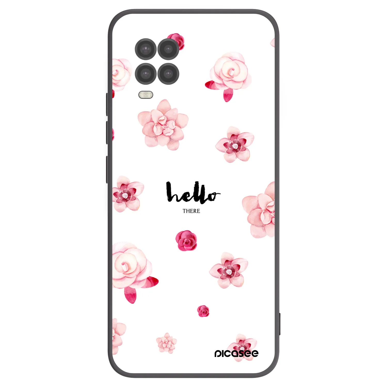 Picasee crna silikonska maskica za Xiaomi Mi 10 Lite - Hello there