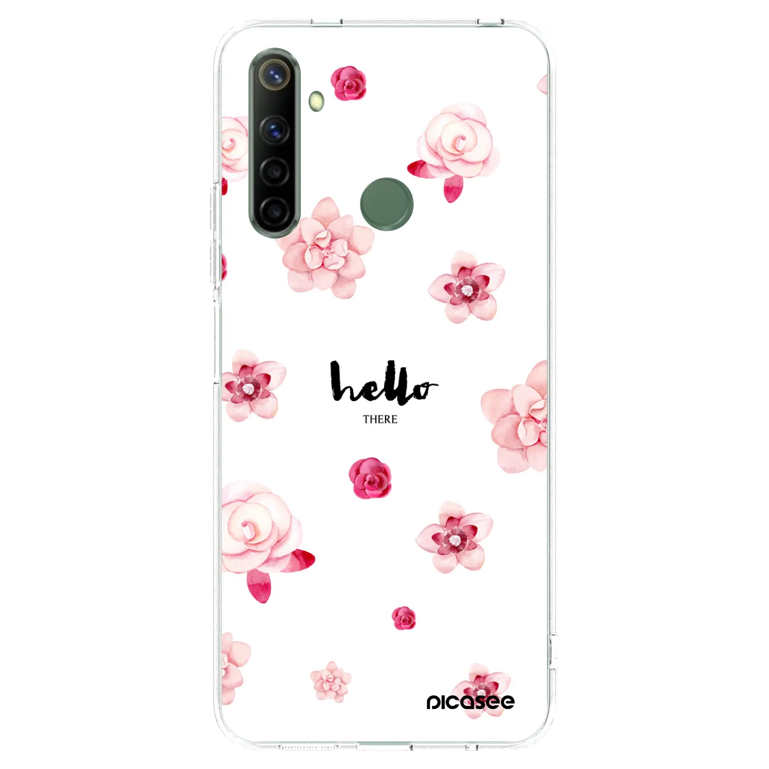 Picasee silikonska prozirna maskica za Realme 6i - Hello there