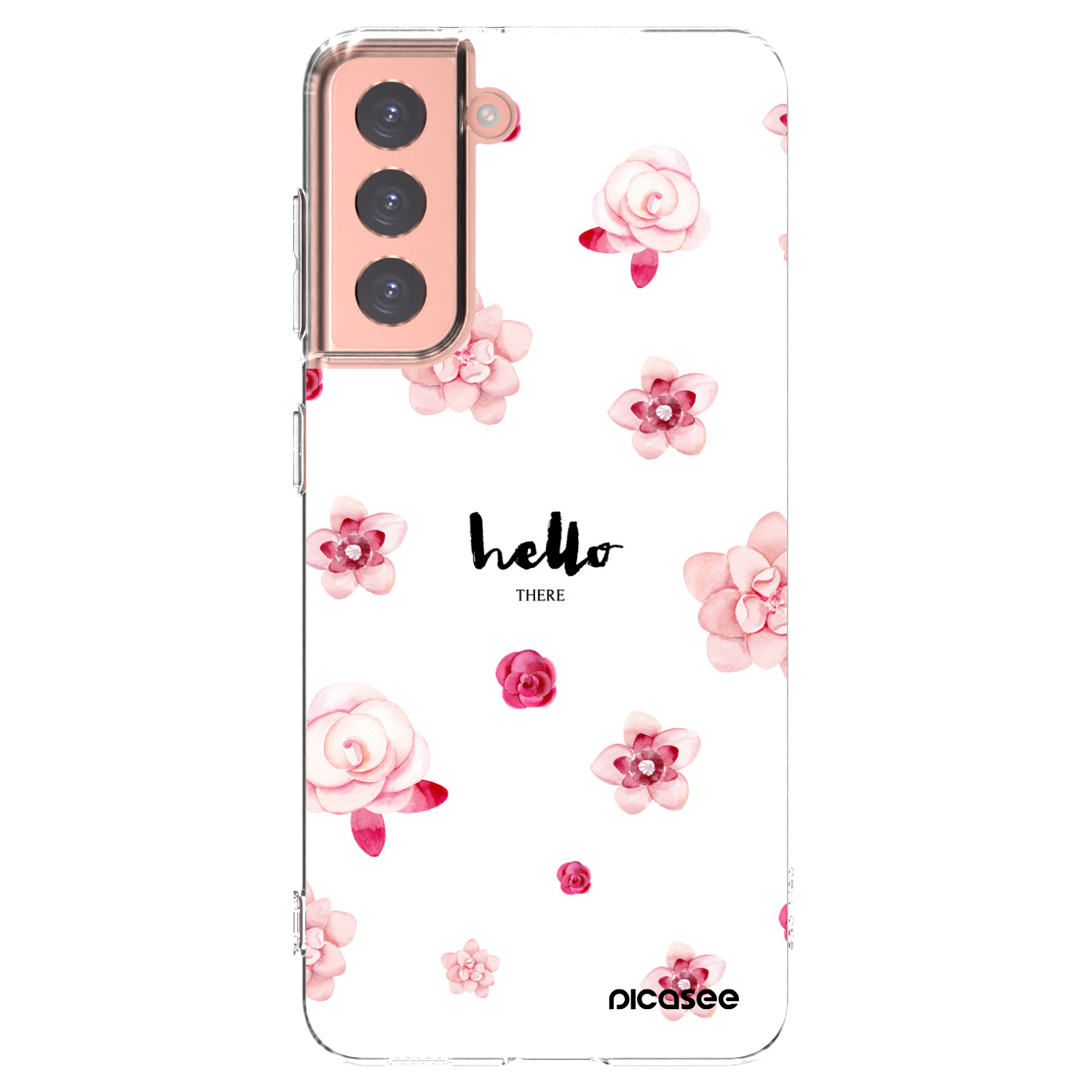 Picasee silikonska prozirna maskica za Samsung Galaxy S21 5G G991B - Hello there