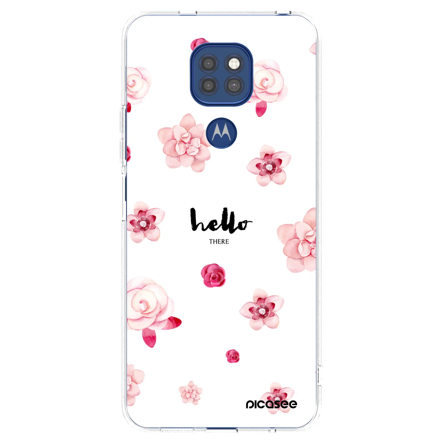 Picasee silikonska prozirna maskica za Motorola Moto G9 Play - Hello there