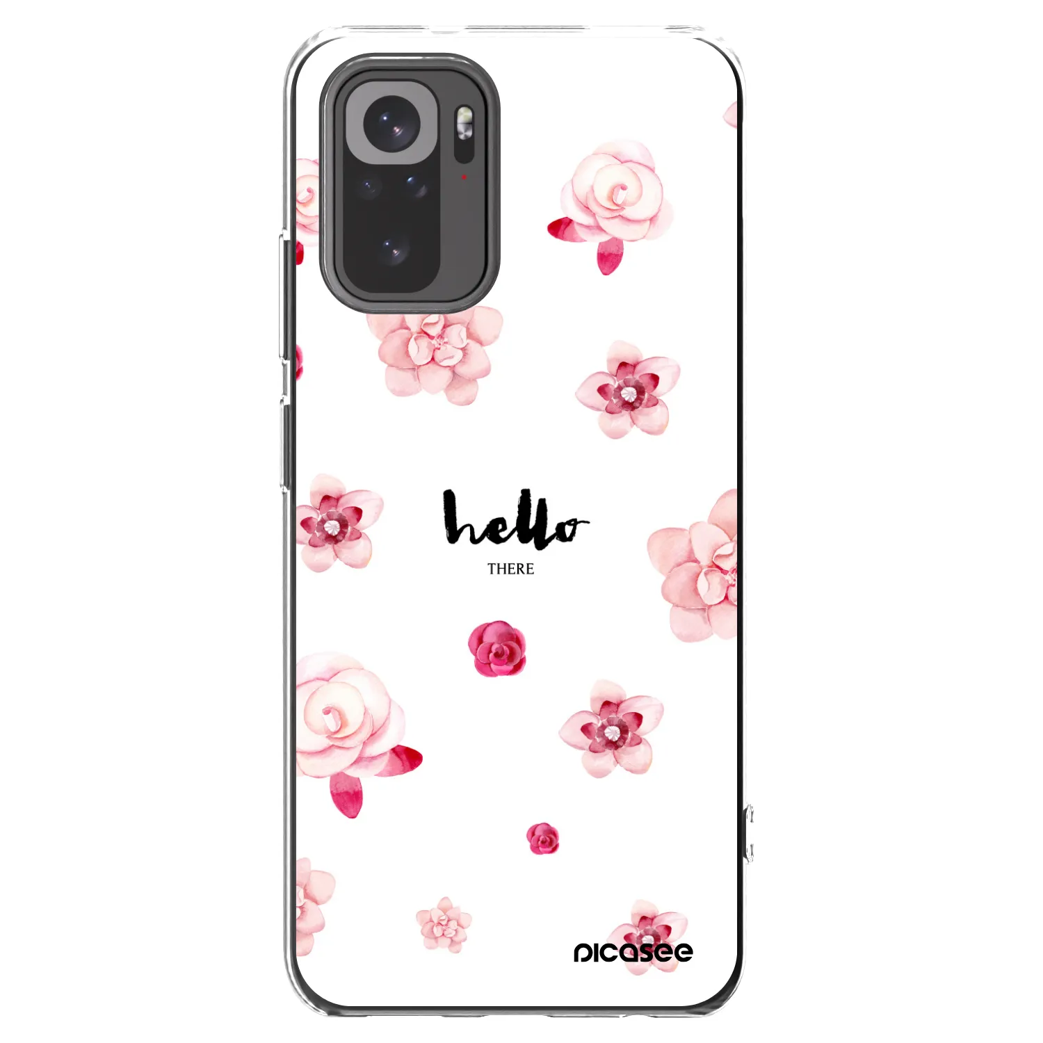 Picasee silikonska prozirna maskica za Xiaomi Redmi Note 10 - Hello there