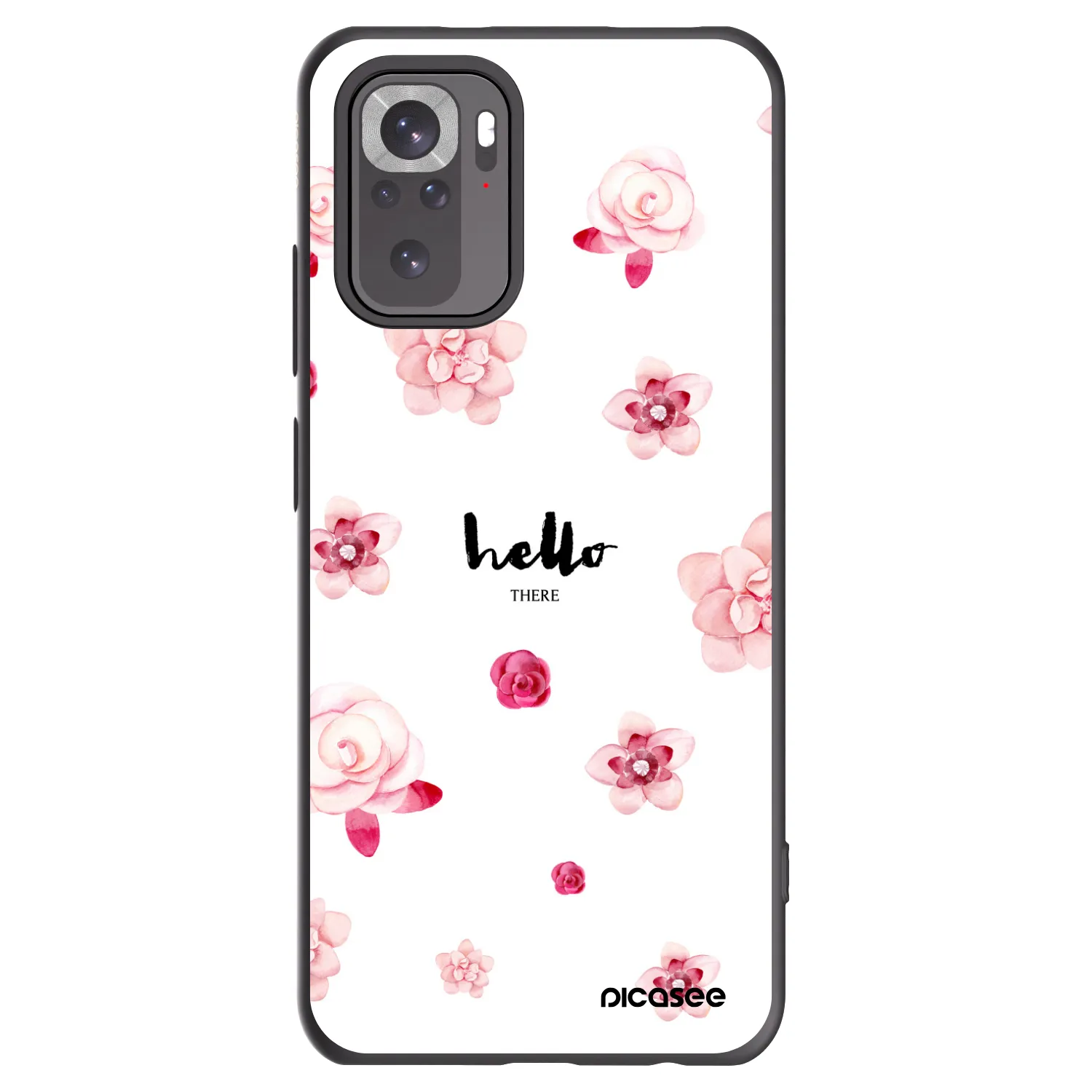 Picasee crna silikonska maskica za Xiaomi Redmi Note 10 - Hello there