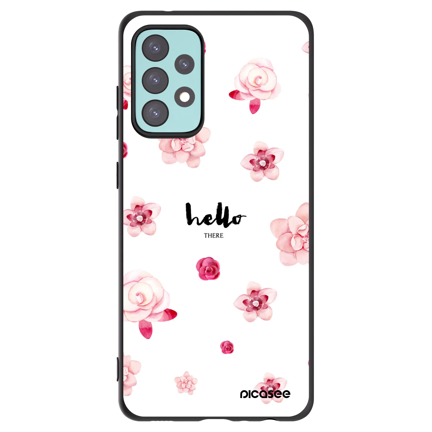 Picasee crna silikonska maskica za Samsung Galaxy A72 A725F - Hello there