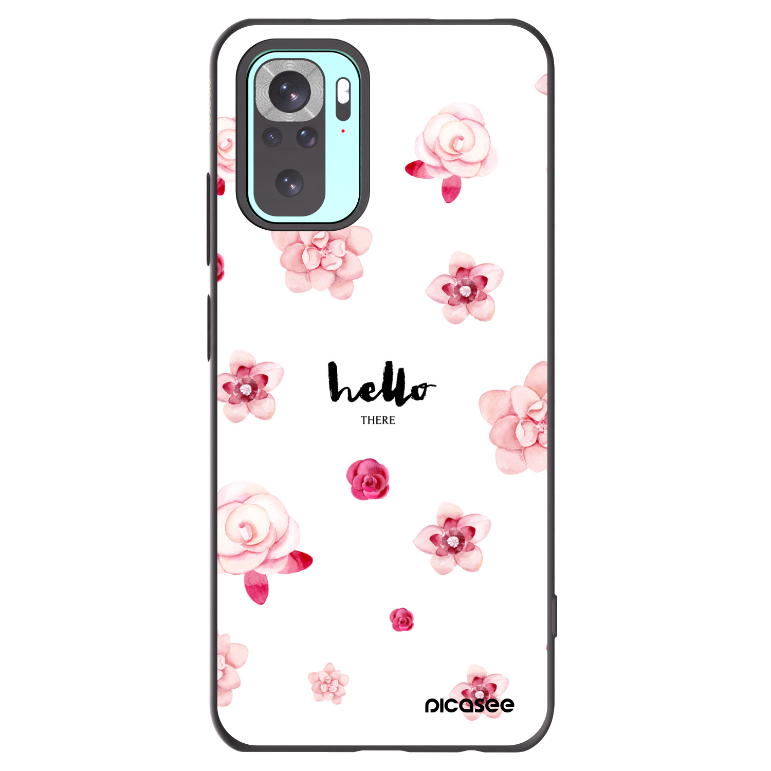 Picasee crna silikonska maskica za Xiaomi Redmi Note 10 Pro - Hello there