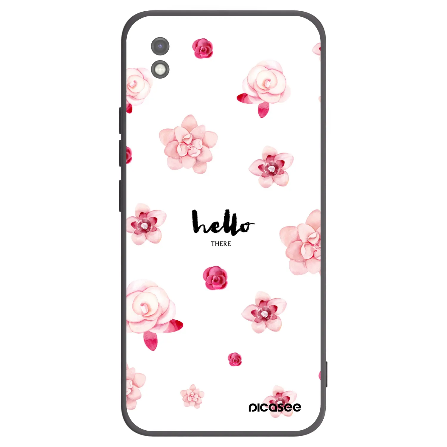 Picasee crna silikonska maskica za Xiaomi Redmi 9AT - Hello there