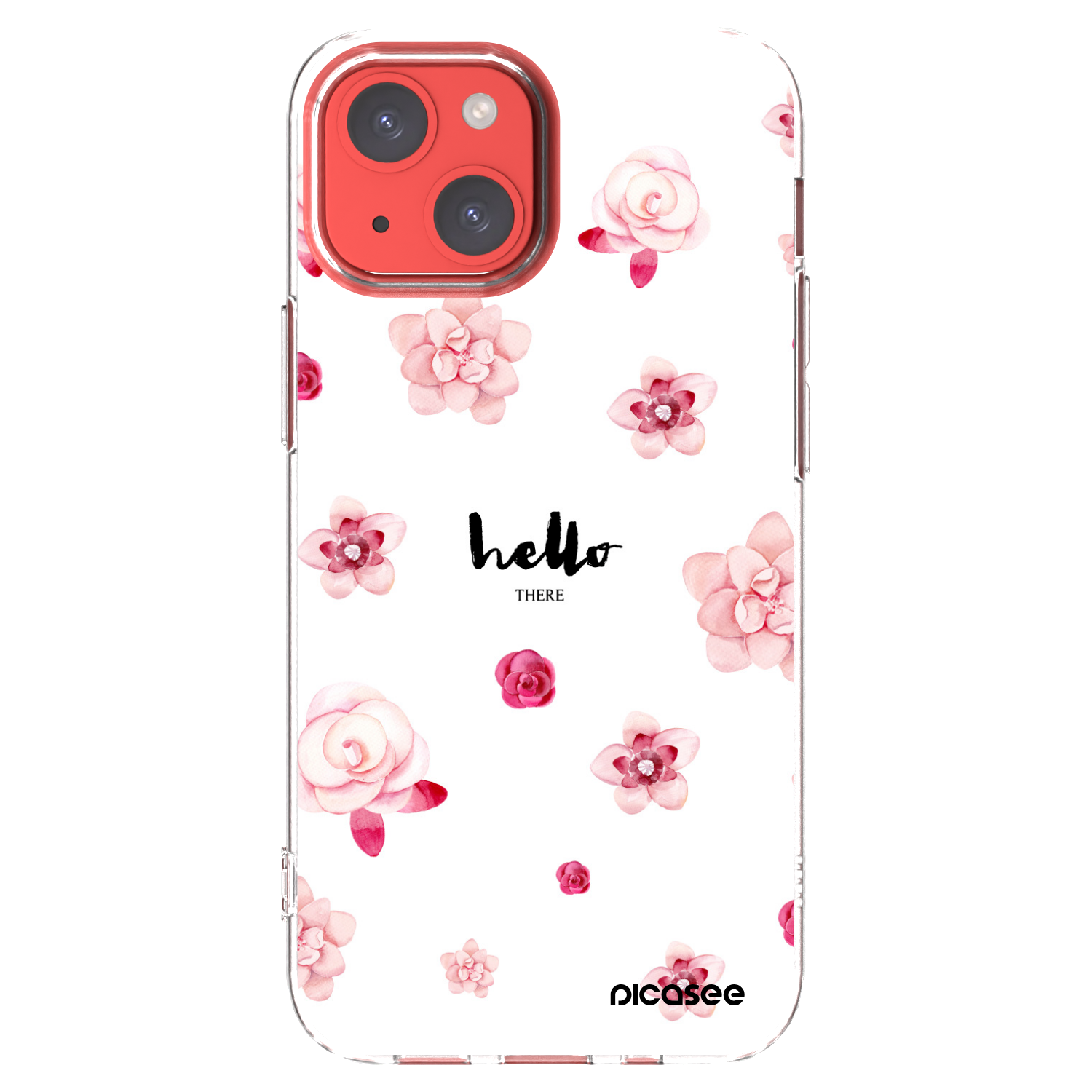 Picasee silikonska prozirna maskica za Apple iPhone 13 mini - Hello there