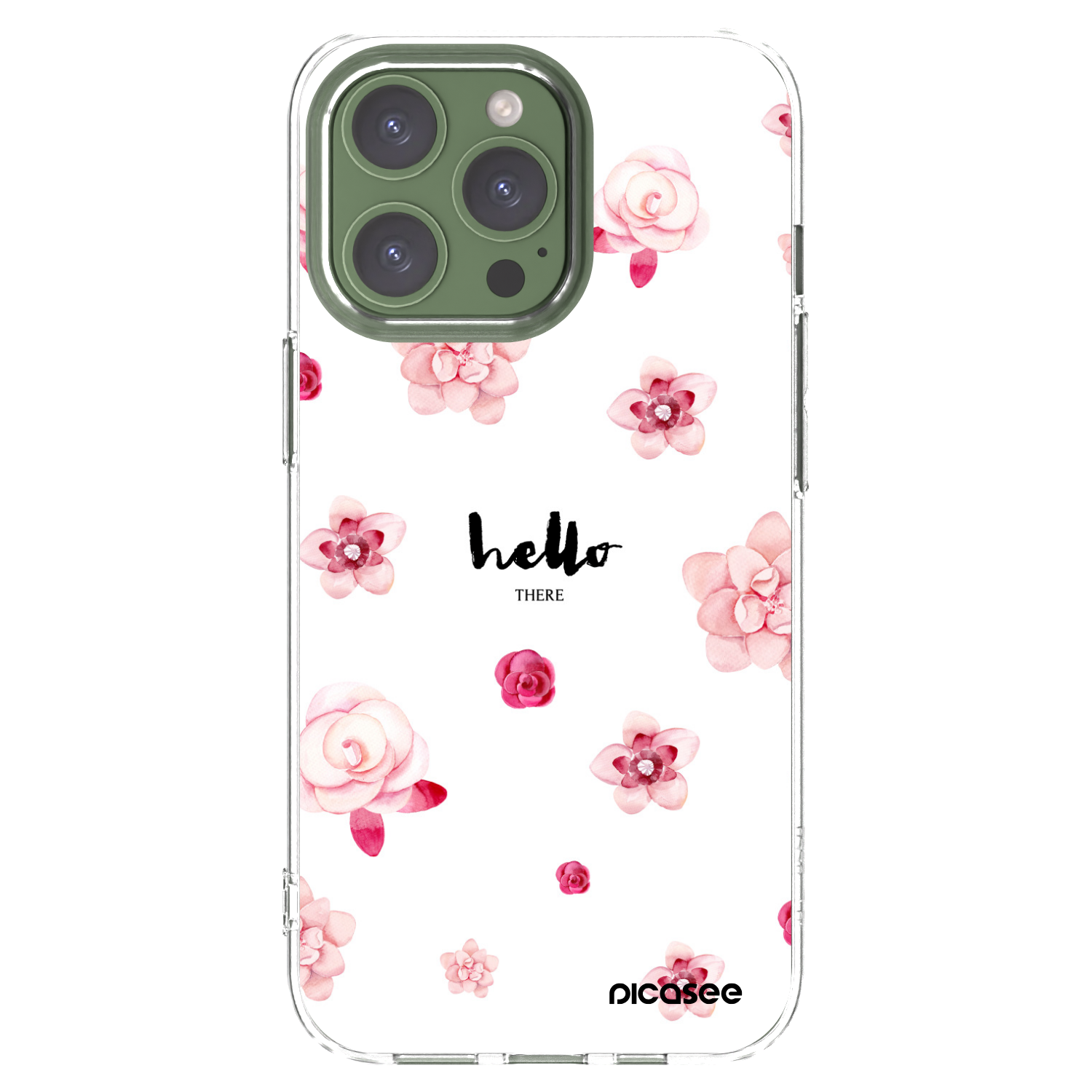 Picasee silikonska prozirna maskica za Apple iPhone 13 Pro - Hello there