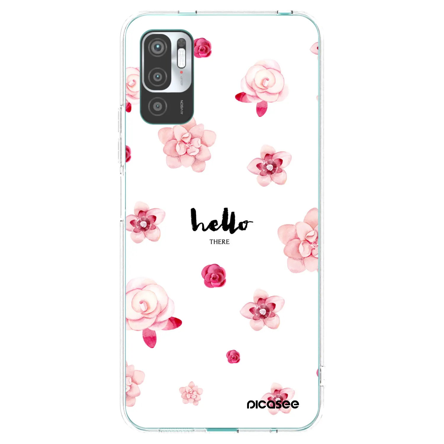 Picasee silikonska prozirna maskica za Xiaomi Redmi Note 10 5G - Hello there