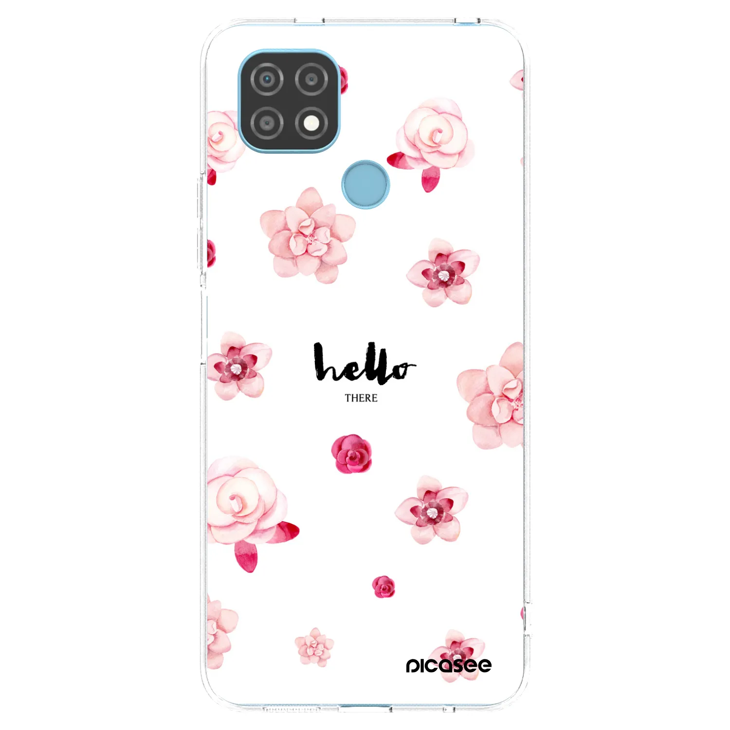 Picasee silikonska prozirna maskica za Realme C21 - Hello there