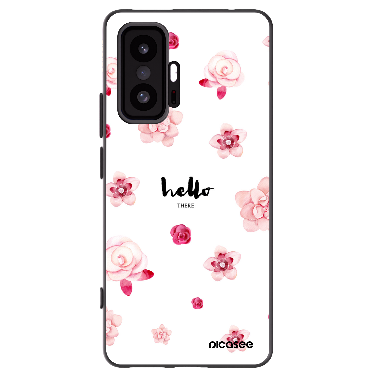 Picasee crna silikonska maskica za Xiaomi 11T - Hello there