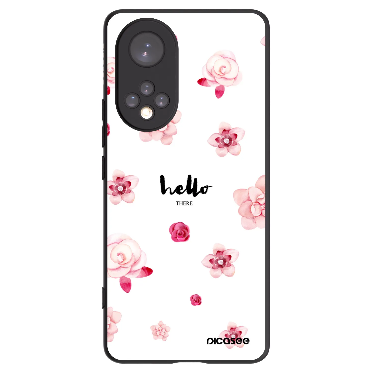 Picasee crna silikonska maskica za Honor 50 5G - Hello there