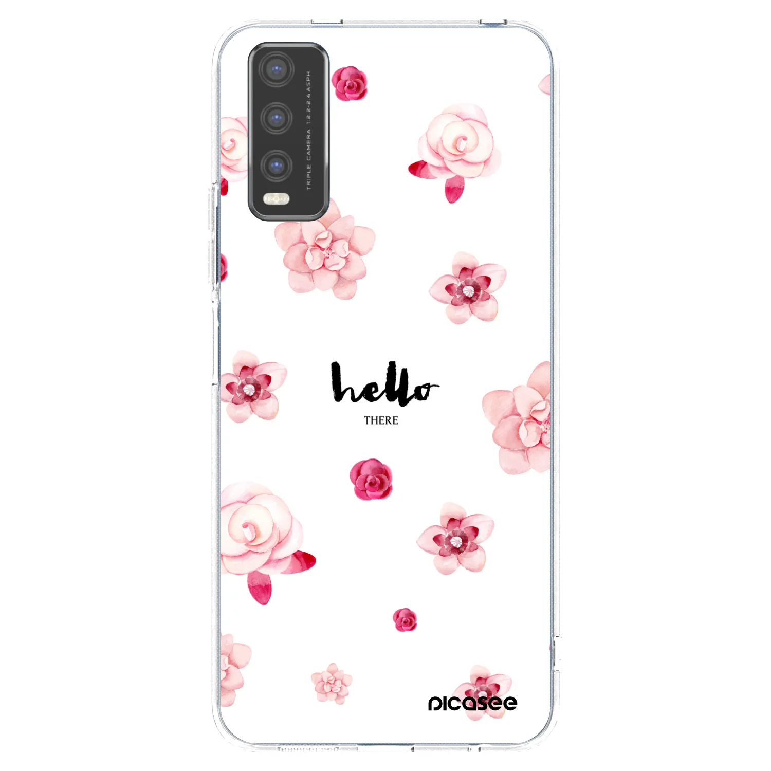 Picasee silikonska prozirna maskica za Vivo Y20s - Hello there