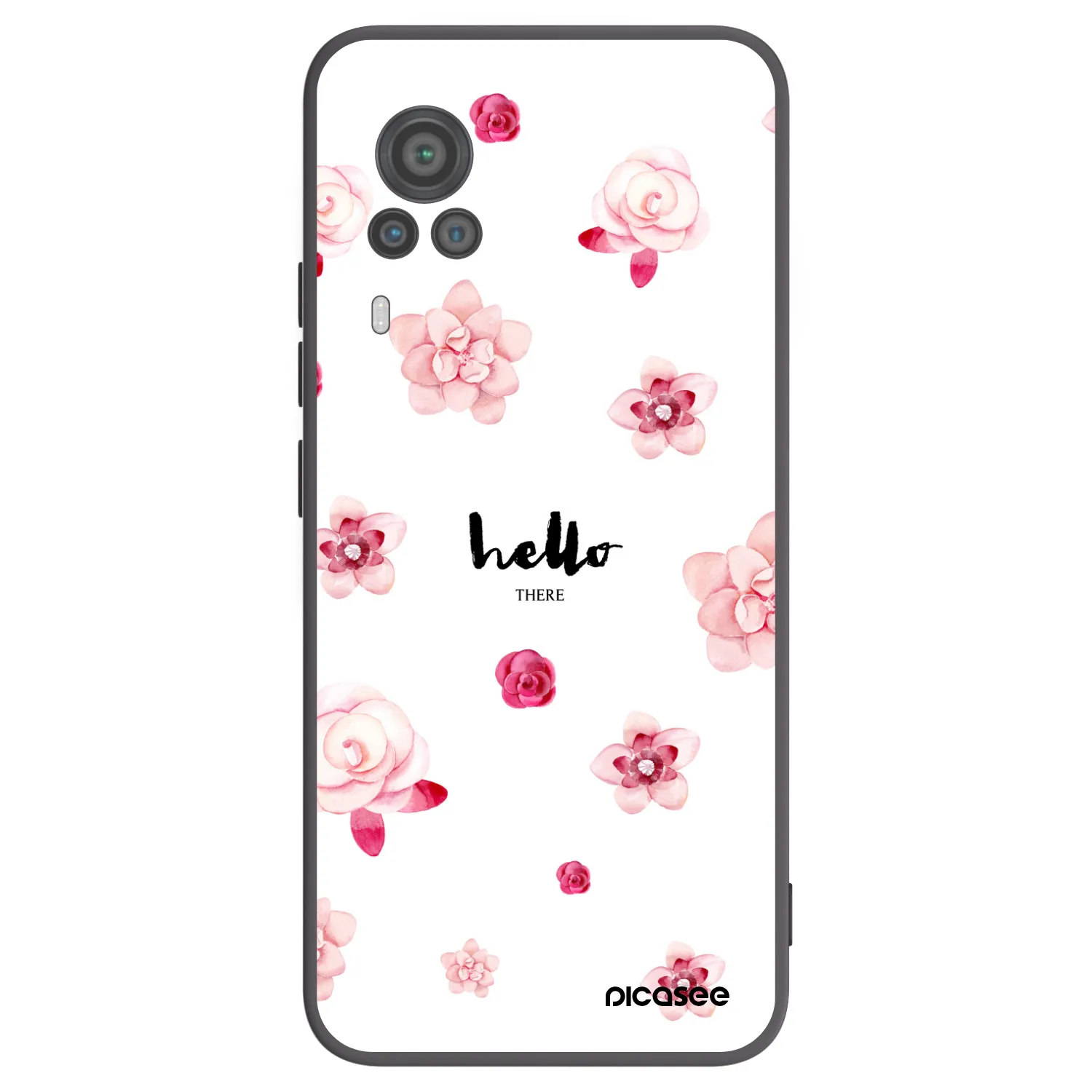 Picasee crna silikonska maskica za Vivo X60 Pro 5G - Hello there