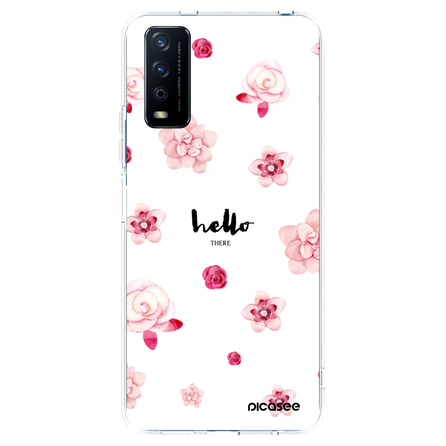 Picasee silikonska prozirna maskica za Vivo Y11s - Hello there