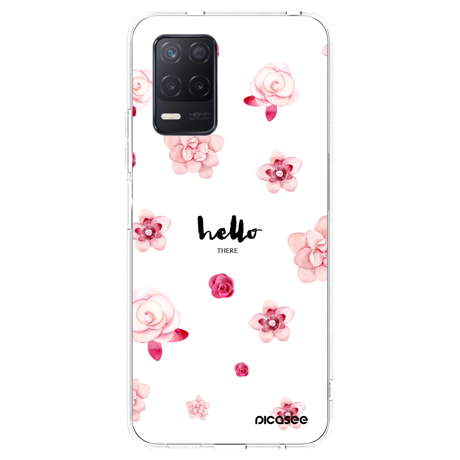 Picasee silikonska prozirna maskica za Realme 8 5G - Hello there