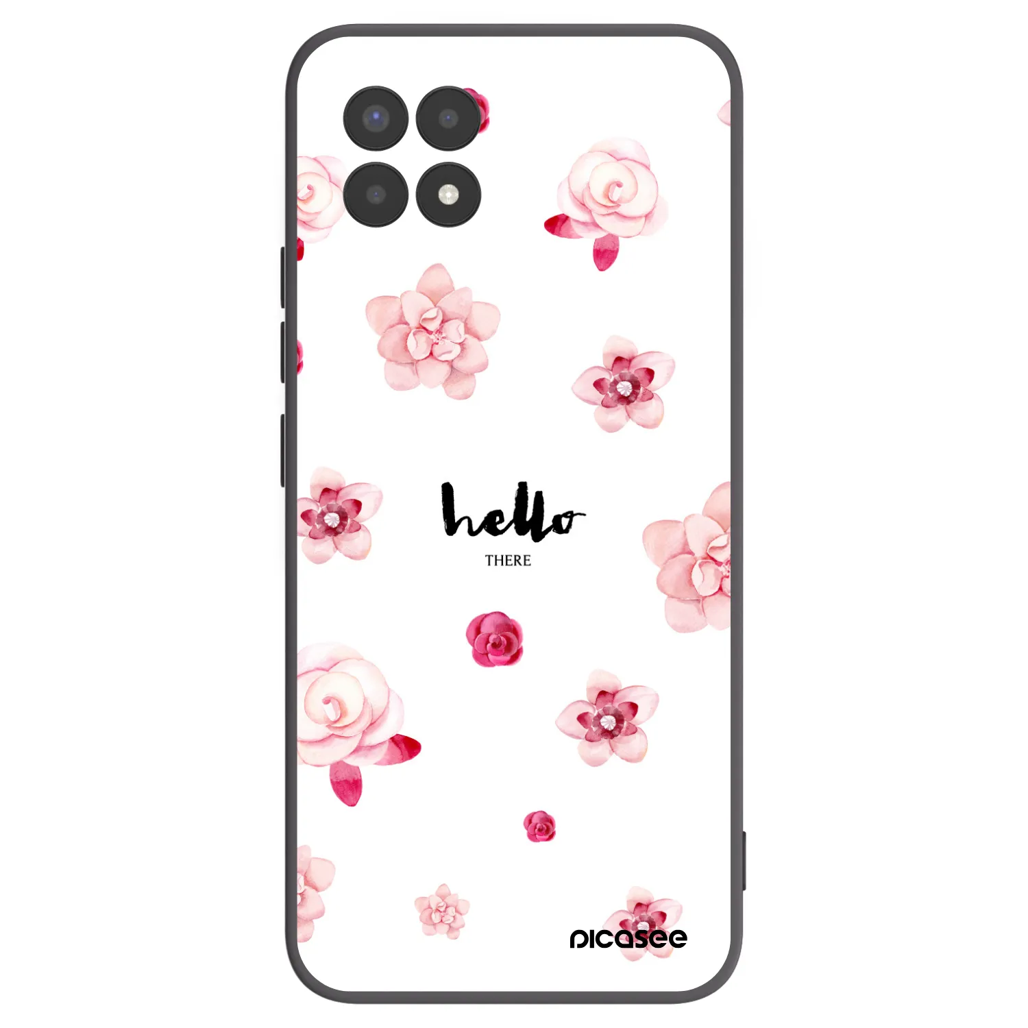 Picasee crna silikonska maskica za Realme 8i - Hello there
