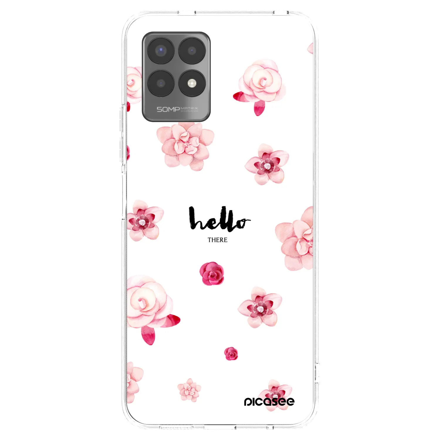 Picasee silikonska prozirna maskica za Realme 8i - Hello there