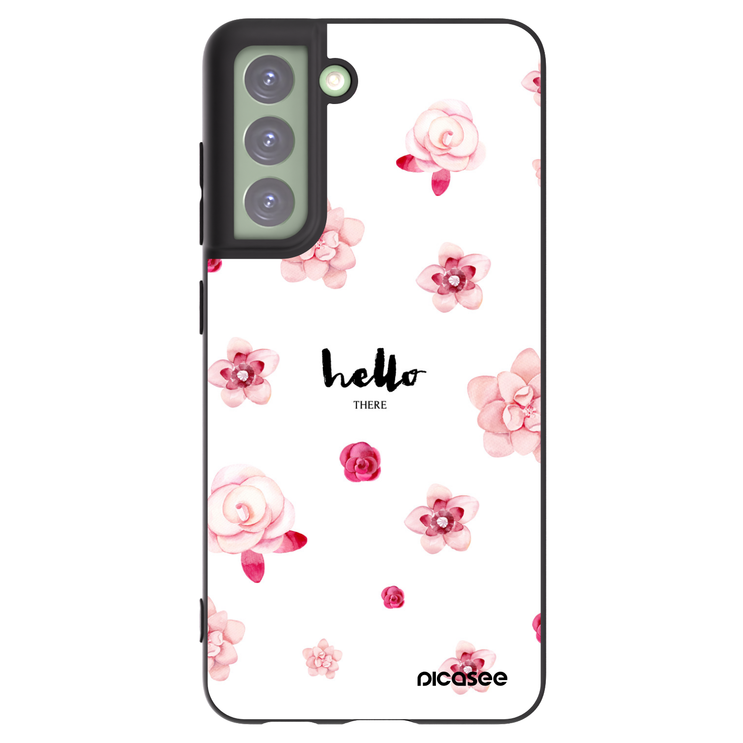 Picasee crna silikonska maskica za Samsung Galaxy S21 FE 5G - Hello there