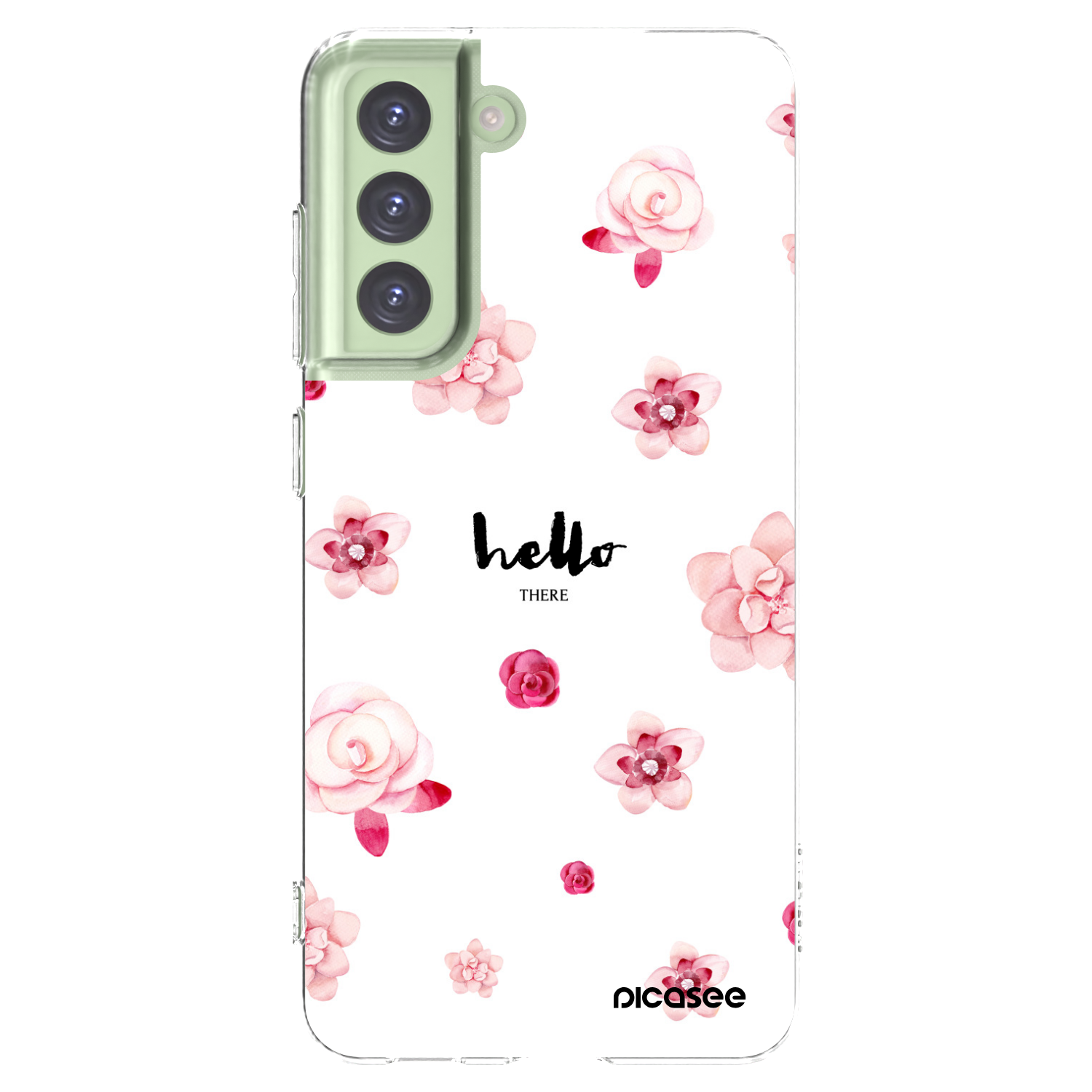 Picasee silikonska prozirna maskica za Samsung Galaxy S21 FE 5G - Hello there