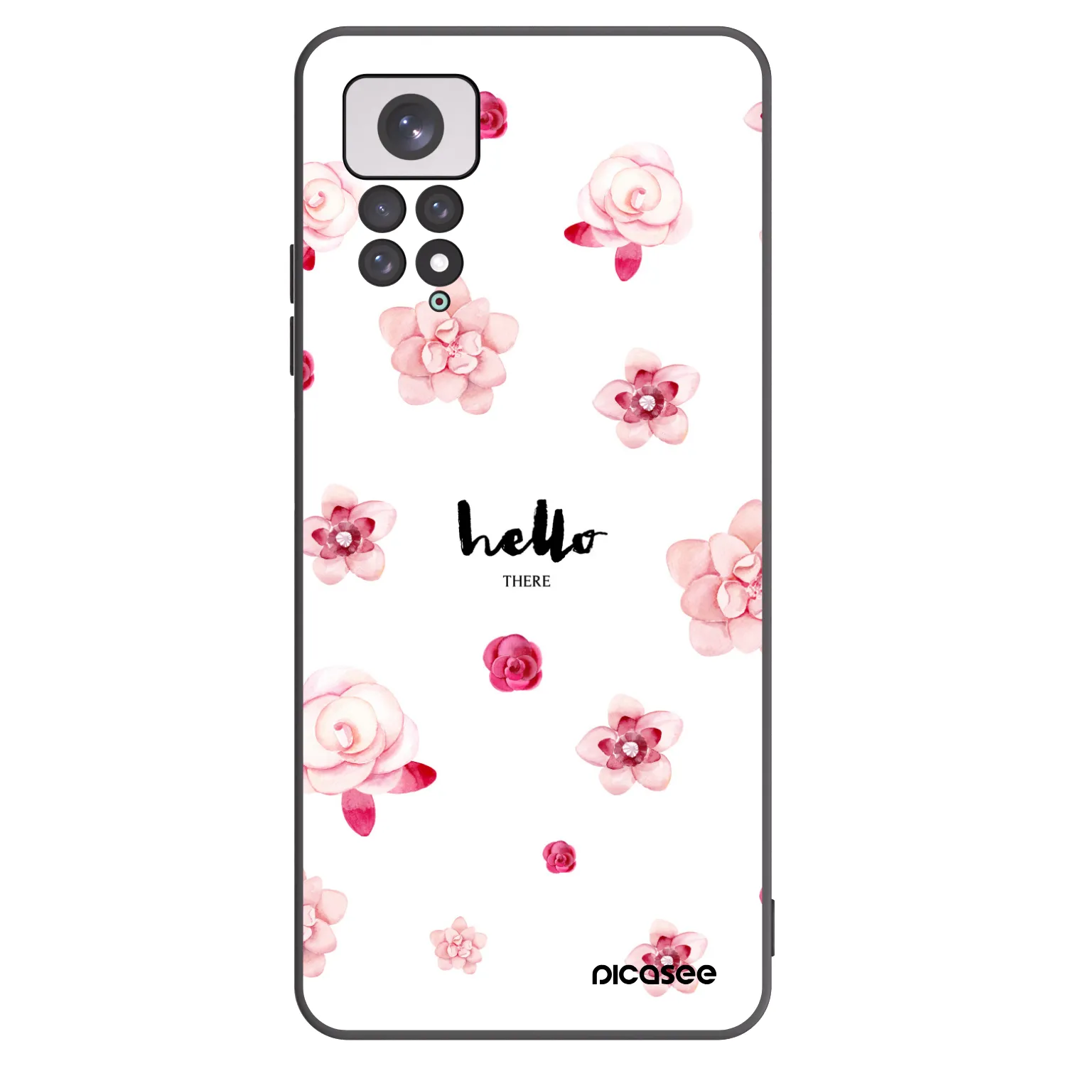 Picasee crna silikonska maskica za Xiaomi Redmi Note 11 - Hello there