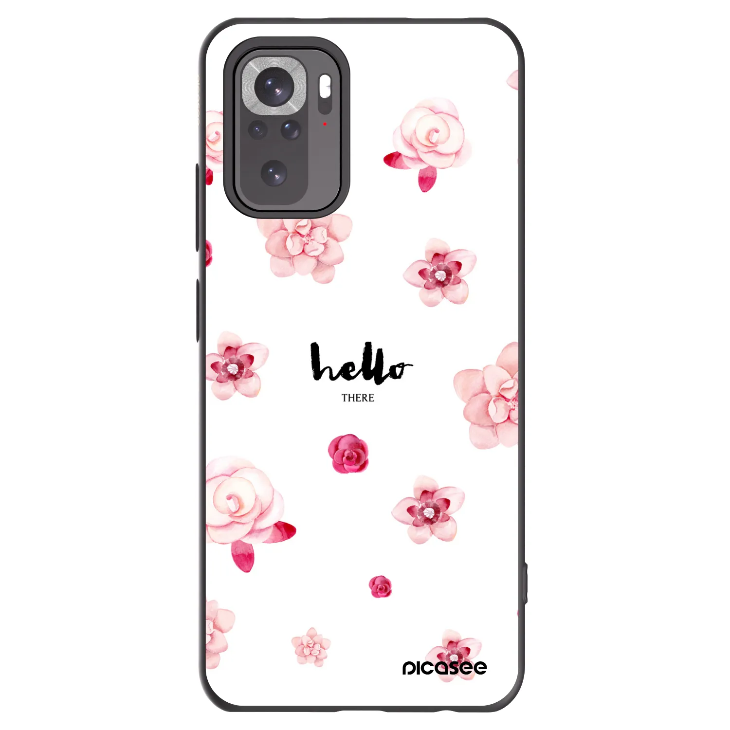Picasee crna silikonska maskica za Xiaomi Redmi Note 11S 4G - Hello there