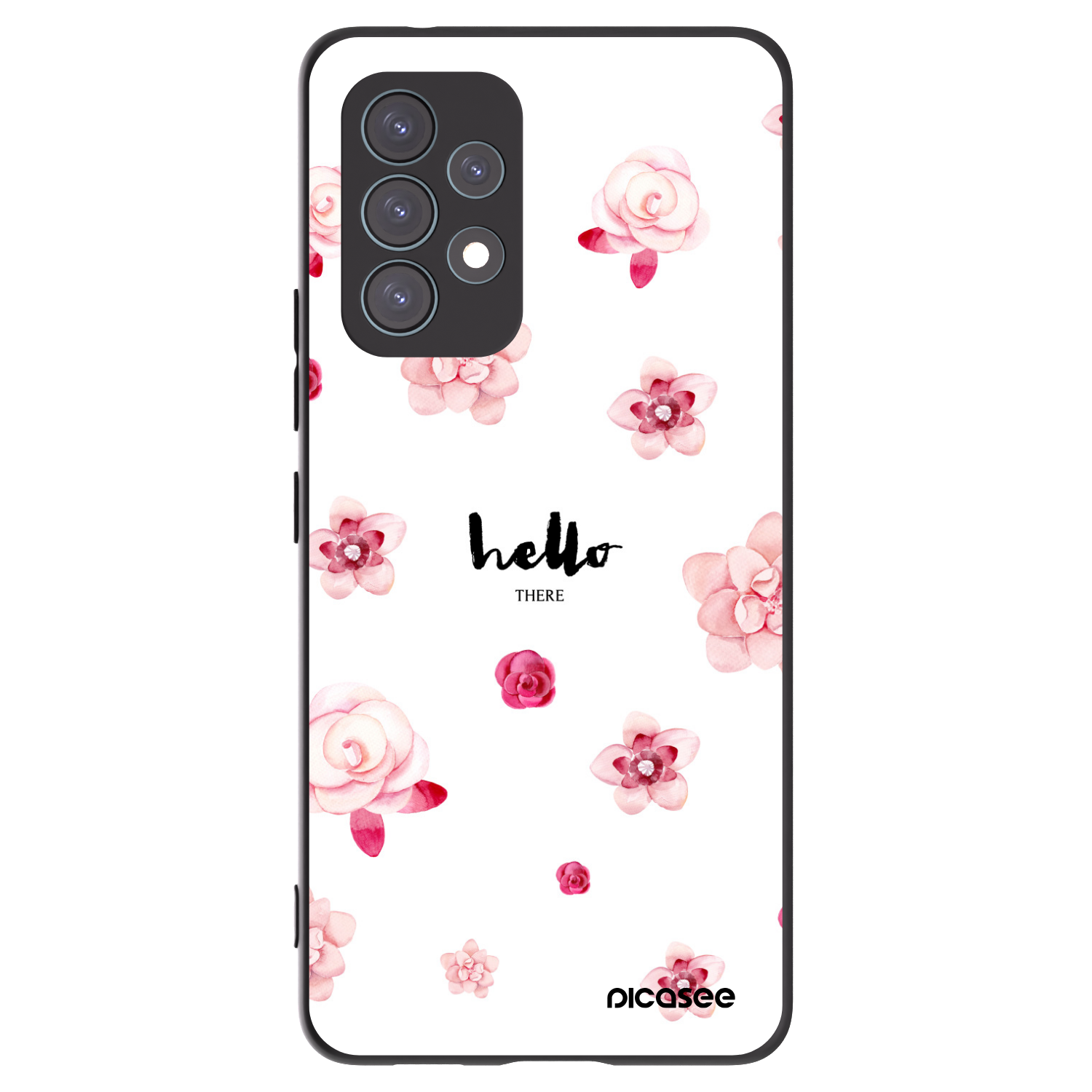 Picasee crna silikonska maskica za Samsung Galaxy A53 5G A536 - Hello there