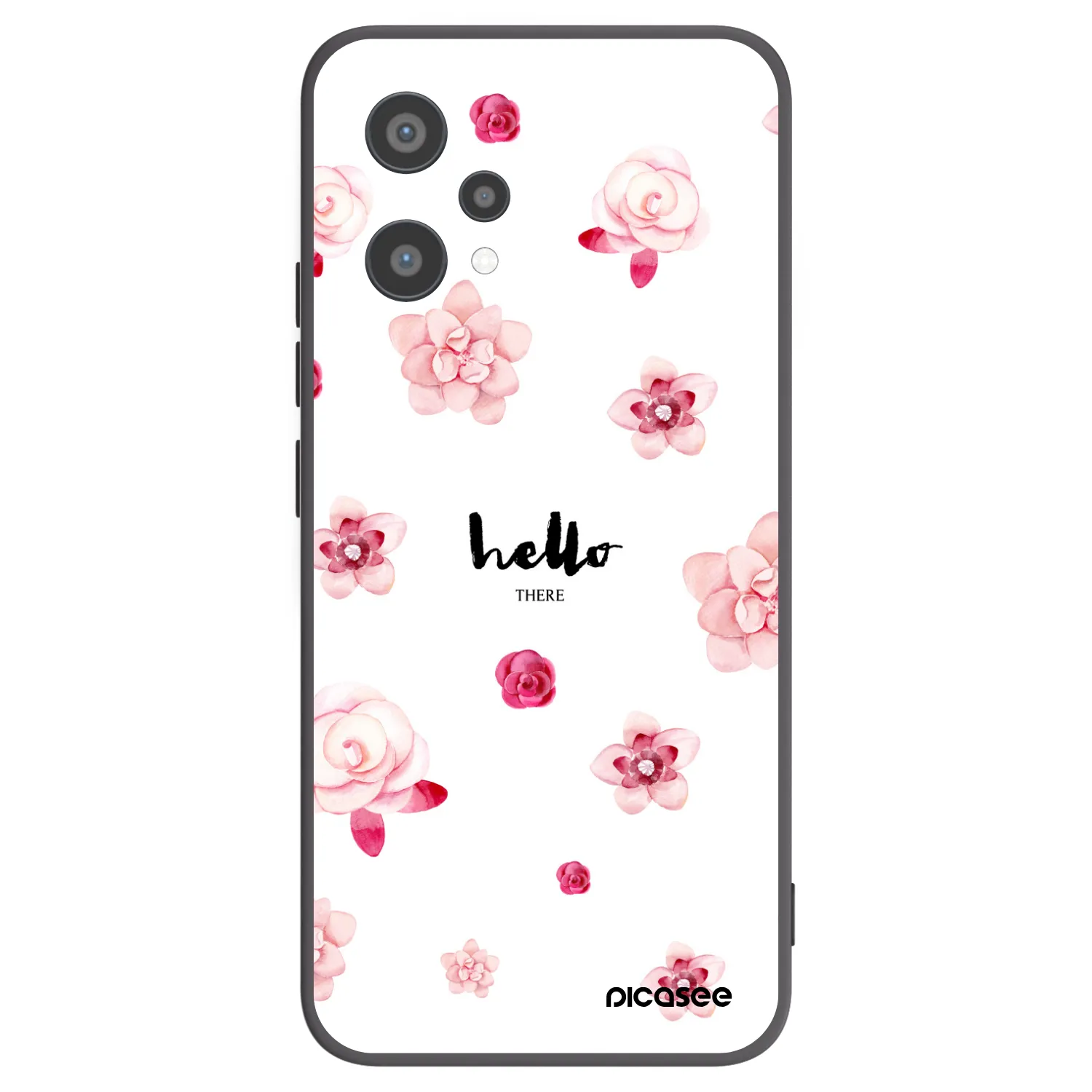 Picasee crna silikonska maskica za Realme 9 Pro 5G - Hello there