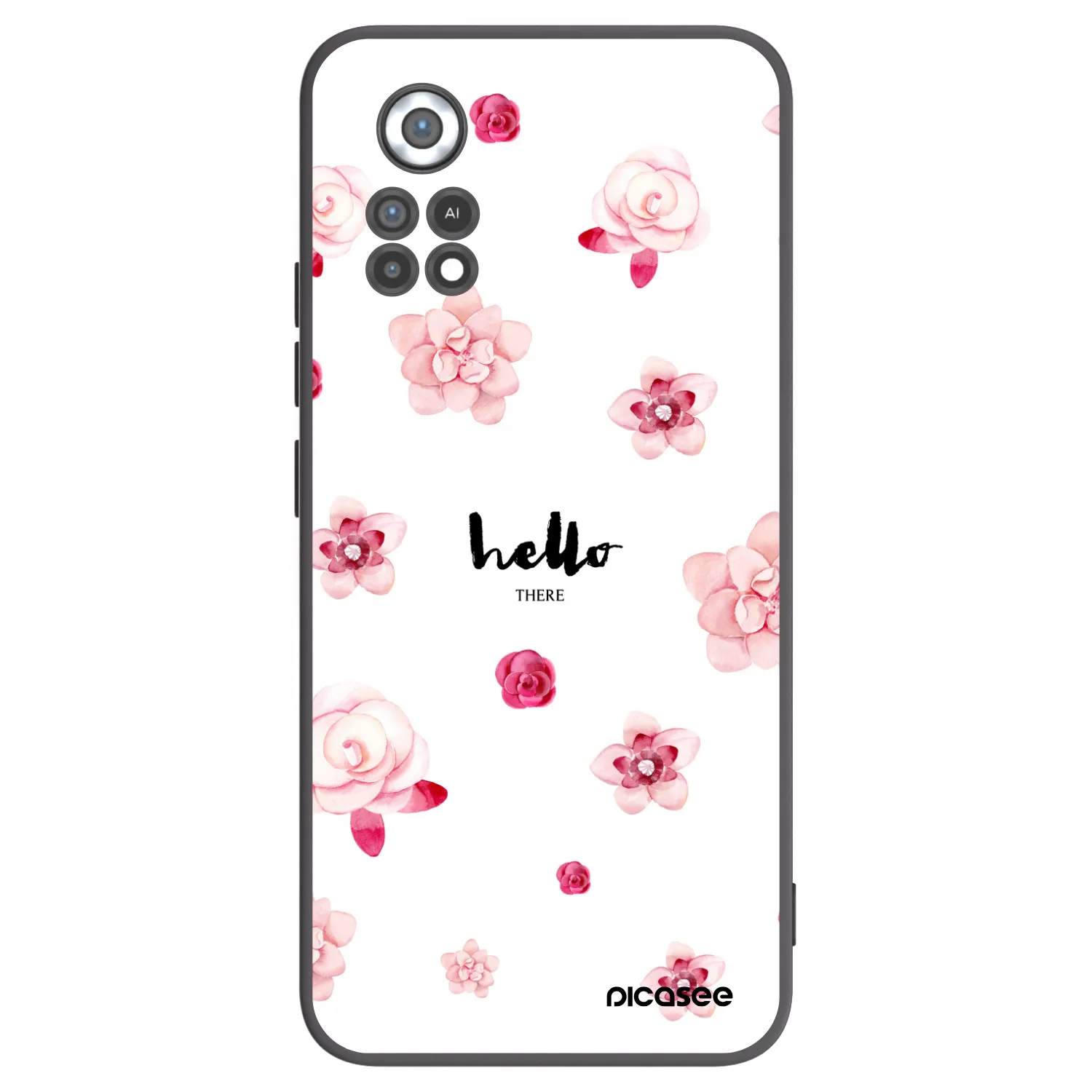 Picasee crna silikonska maskica za Xiaomi Poco X4 Pro 5G - Hello there